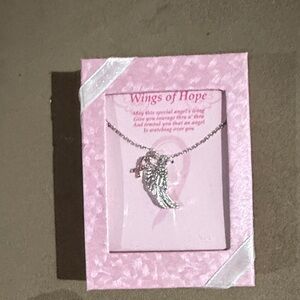 Silver Angel Pendant Necklace